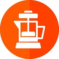 diseño de icono de vector de prensa de café