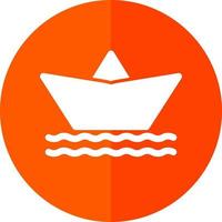 Paper Boat Vector Icon Design