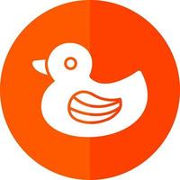 Rubber Duck Vector Icon Design