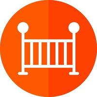 Baby Crib Vector Icon Design