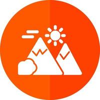 Mountains Landscape Vector Icon Design