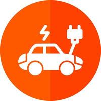 diseño de icono de vector de coche eléctrico