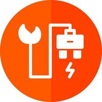 Eco Power Socket Vector Icon Design