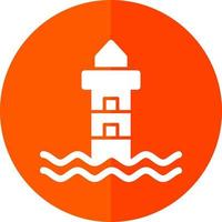 Lighthouse Landscape Vector Icon Design