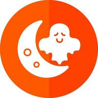 Halloween Moon Vector Icon Design