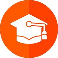 Graduate Cap Vector Icon Design