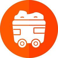 Mining Cart Vector Icon Design