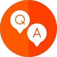 Question and Answer Vector Icon Design