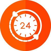 24 Hours Vector Icon Design