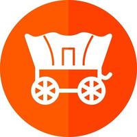 Desert Carriage Vector Icon Design