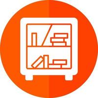 Bookshelf Vector Icon Design