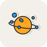 Solar System Vector Icon Design