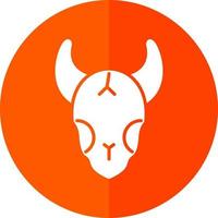 Bull Skull Vector Icon Design