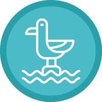 Seagull Vector Icon Design