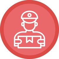 Delivery Man Vector Icon Design