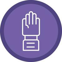 Raise Hand Vector Icon Design