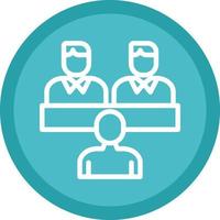 Job Interview Vector Icon Design