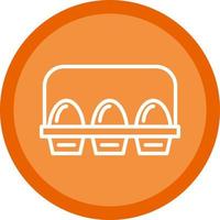 Egg Carton Vector Icon Design