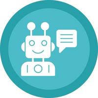 Robot Assistant Vector Icon Design