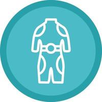 diseño de icono de vector de traje de buceo