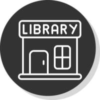 diseño de icono de vector de biblioteca