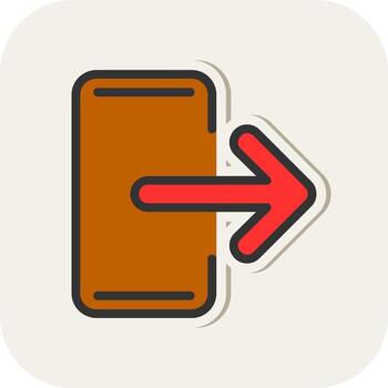 diseño de icono de vector de salida