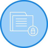 Data Security Line Icon vector