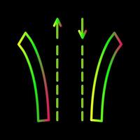 Way Line Icon vector