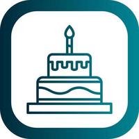 Birthday Cake Vector Icon Design