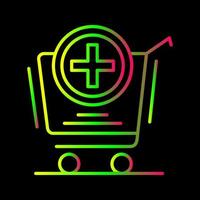 Add to Cart Line Icon vector