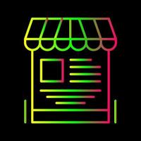 Mobile Shop Line Icon vector