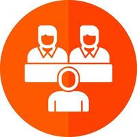 Job Interview Vector Icon Design