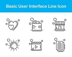 único vector icono conjunto