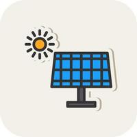 Solar Panel Vector Icon Design