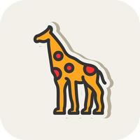 Giraffe Vector Icon Design