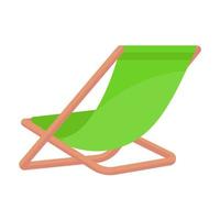 colorful beach chairs For relaxing by the sea on vacation vector