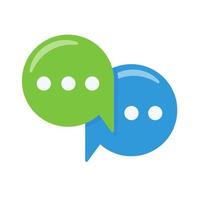 speech text box with three dots Conversation concept to exchange ideas. vector