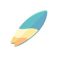 surfboard. Equipment for playing water activities that are popular in the summer. vector