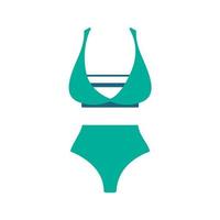 Beach bikini for women. summer seaside leisure tourism vector