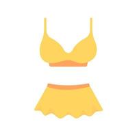 Beach bikini for women. summer seaside leisure tourism vector