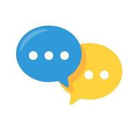 speech text box with three dots Conversation concept to exchange ideas. vector