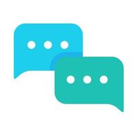 speech text box with three dots Conversation concept to exchange ideas. vector