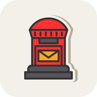 Postbox Vector Icon Design