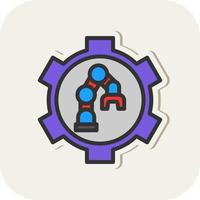 Robot Arm Vector Icon Design