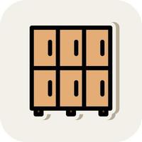 Locker Vector Icon Design