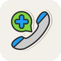 Emergency Call Vector Icon Design