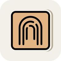 Fingerprint Vector Icon Design