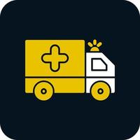 Ambulance Vector Icon Design