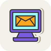 Electronic Mail Vector Icon Design