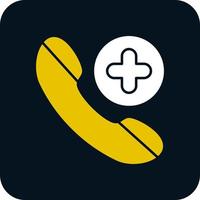 Emergency Cal Vector Icon Design